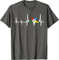 OES Heartbeat Star Order of the Eastern Star Mother's Day T-Shirt - FUKAMASONIC