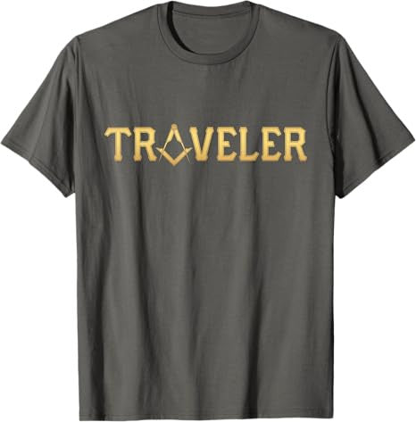 Masonic Traveler Square and Compass - Freemason T-Shirt T-Shirt - FUKAMASONIC