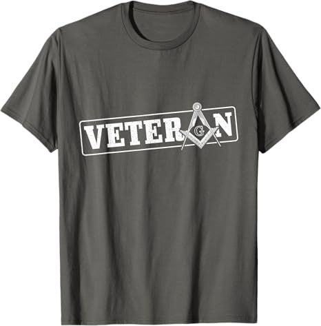 Mason Veteran Freemason Masonic Veterans Day T-Shirt - FUKAMASONIC