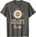 Wife Freemason Masonic Fraternal Freemasonry T-Shirt - FUKAMASONIC