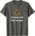 Grumpy old Past Master Funny Freemason symbol masonic lodge T-Shirt - FUKAMASONIC
