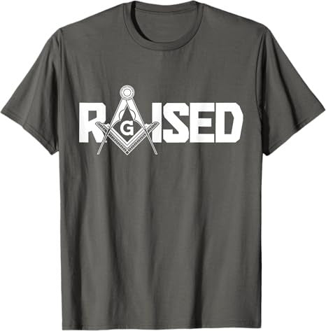 Mason Raised Square & Compass Freemason Masonic T-Shirt - FUKAMASONIC
