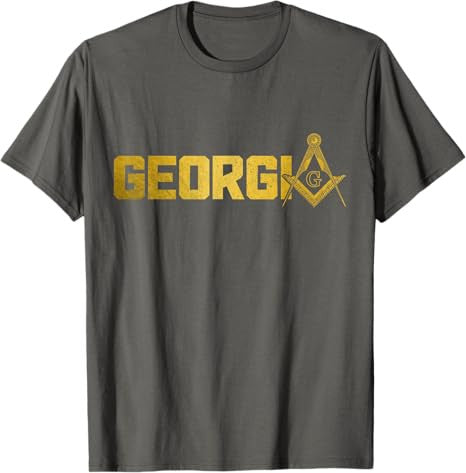 Georgia Mason Atlanta Freemason Masonic Square & Compass T-Shirt - FUKAMASONIC