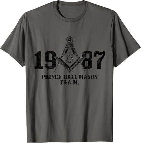 Mason Freemason Masonic Prince Hall Square & Compass T-Shirt