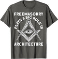 Freemasonry Architecture Square And Compasses T-Shirt - FUKAMASONIC