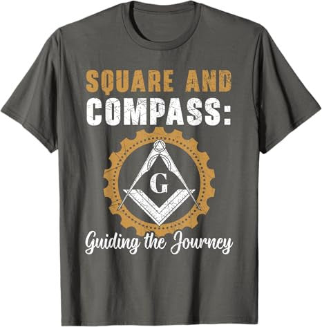 Fraternal Freemasonry Square Compass Freemason T-Shirt - FUKAMASONIC