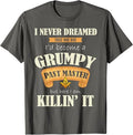 Grumpy Past Master - Masonic Gift / Gift For Freemasons T-Shirt - FUKAMASONIC