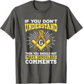 Freemason Quotes Masonry Masonic Freemasons Freemasonry T-Shirt - FUKAMASONIC