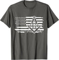 Mason Square & Compass Masonic US Flag Freemason T-Shirt - FUKAMASONIC