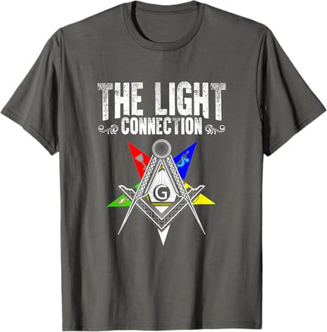 Light Connection OES Masonry Freemasonry Masonic Freemason T-Shirt - FUKAMASONIC
