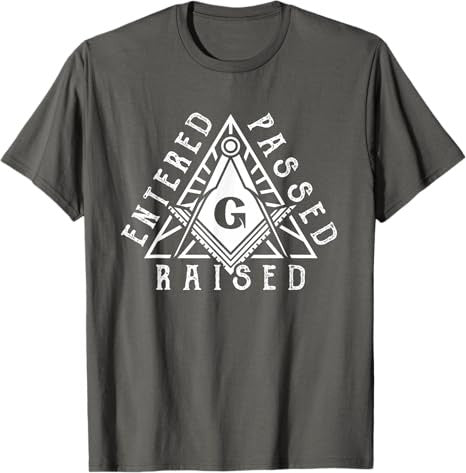 Masonic Square And Compasses Design T-Shirt - FUKAMASONIC