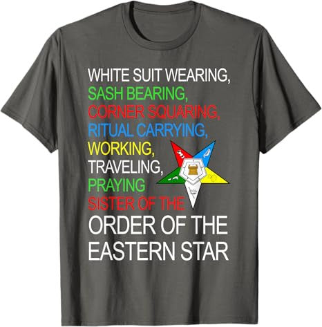 OES Sister Working Traveling Praying Thanksgiving Christmas T-Shirt - FUKAMASONIC