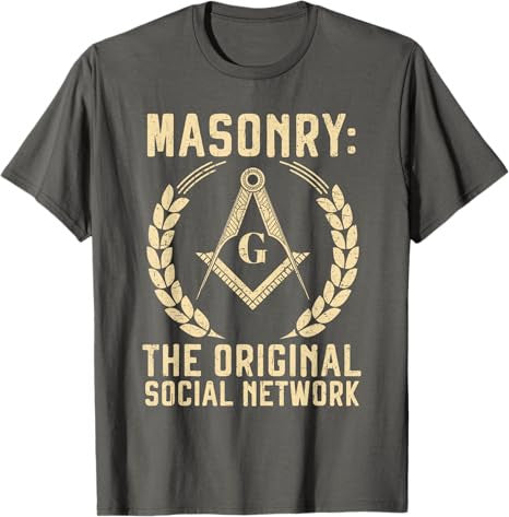 Freemason Masonic Fraternal Square and Compass T-Shirt - FUKAMASONIC