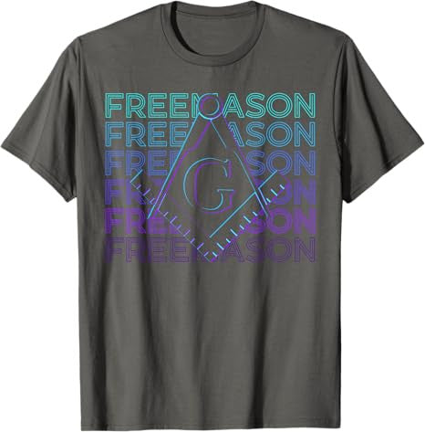 Freemason Freemasonry Masonic Masonry Retro T-Shirt - FUKAMASONIC