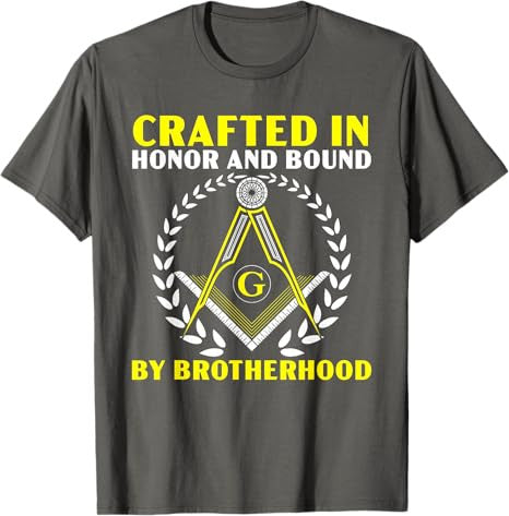 Freemason Masonic Fraternal Square & Compass Symbol T-Shirt - FUKAMASONIC