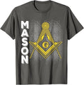 Masonic Freemasonry Fraternal Square Compass Mason T-Shirt - FUKAMASONIC