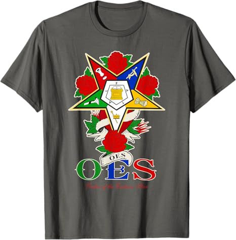 OES Roses Order Eastern Star Sister Sistar T-Shirt - FUKAMASONIC