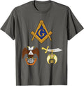 Master Mason 32nd Degree Shrine AASR Noble Masonic WD Blue T-Shirt - FUKAMASONIC