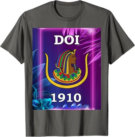 Daughters of Isis DOI 1910 PHA OES Prince Hall Purple Style T-Shirt - FUKAMASONIC