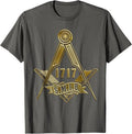 Masonic Freemasonry Fraternal Square Compass 1717 S.M.I.B. T-Shirt - FUKAMASONIC