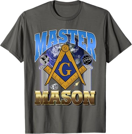 Masonic Pillars Master Mason Lodge Freemason Ring Trowel Bro T-Shirt - FUKAMASONIC