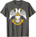 32nd Degree Masonic Scottish Rite Wings Down Father's Day T-Shirt - FUKAMASONIC