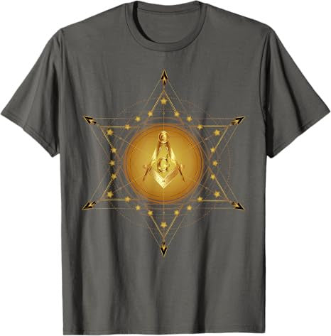Masonic Square & Compass Freemason Christmas Birthday T-Shirt - FUKAMASONIC