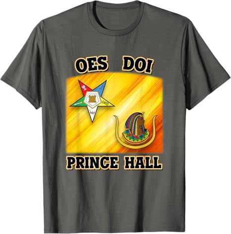OES DOI Order Eastern Star Daughters of Isis Prince Hall PHA T-Shirt - FUKAMASONIC
