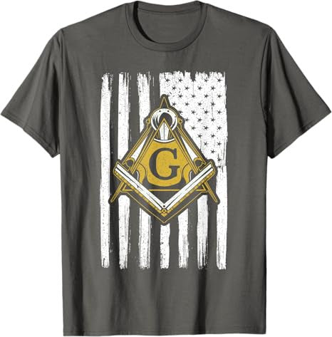 Freemason Masonic USA Flag Fraternal America T-Shirt - FUKAMASONIC