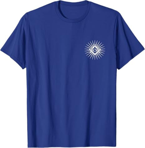 Freemason Symbol All Seeing Eye Masonic Square Compass Logo T-Shirt - FUKAMASONIC