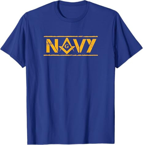 Navy Mason T-Shirt Freemason T-Shirt - FUKAMASONIC