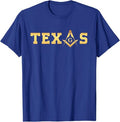 Texas - Masonic Square and Compass - Freemason T-Shirt - FUKAMASONIC