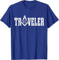 Mason Traveler Masonic Square and Compass T-Shirt - FUKAMASONIC