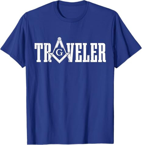 Mason Traveler Masonic Square and Compass T-Shirt - FUKAMASONIC