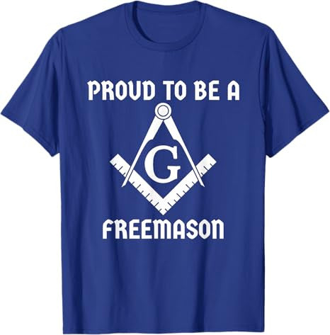 Proud To Be A Freemason Square Compass Freemason T-Shirt - FUKAMASONIC
