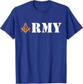 Army Masons Armed Forces Flag Day Masonic Father's Day T-Shirt - FUKAMASONIC