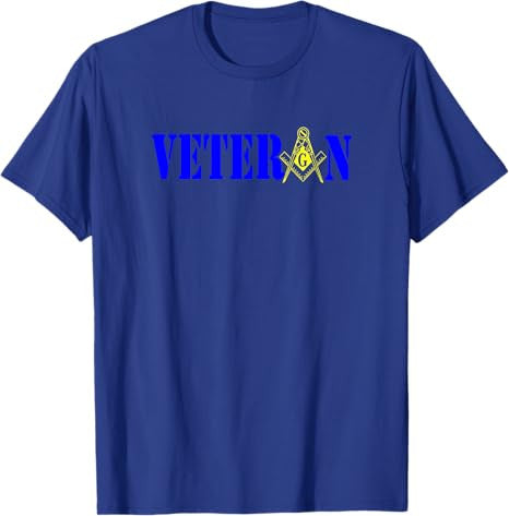 Masonic Military Veteran Mason Square and Compass Freemason T-Shirt - FUKAMASONIC