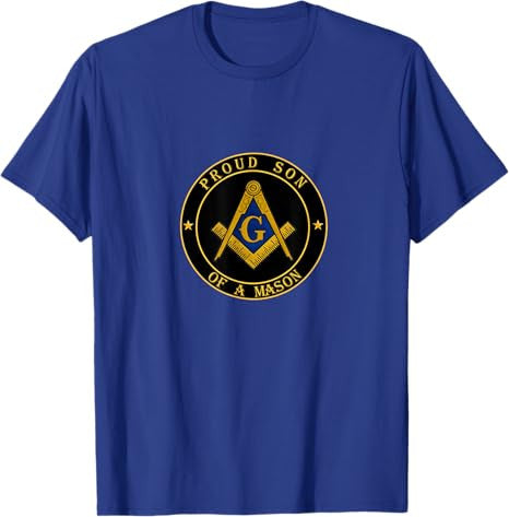 Proud son of a Mason - Freemason symbol Lewis PHA Masonic T-Shirt - FUKAMASONIC