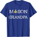 Mason Grandpa Senior Warden PHA Masonic Freemason Lodge T-Shirt - FUKAMASONIC