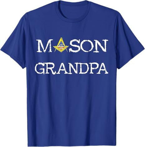 Mason Grandpa Senior Warden PHA Masonic Freemason Lodge T-Shirt - FUKAMASONIC