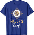 Wife Freemason Masonic Fraternal Freemasonry T-Shirt - FUKAMASONIC