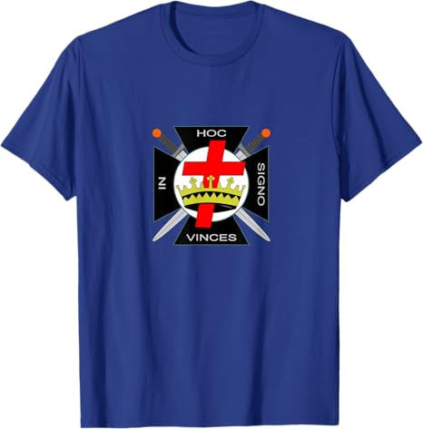 The Seal of the Knights Templar - Masonic York rite symbol T-Shirt - FUKAMASONIC