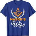 Mason's Wife Freemason Masonic Fraternal Freemasonry T-Shirt - FUKAMASONIC