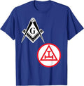 Mason Royal Arch Split T Shirt Masonic York Rite Tee Black T-Shirt - FUKAMASONIC