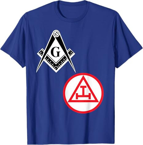 Mason Royal Arch Split T Shirt Masonic York Rite Tee Black T-Shirt - FUKAMASONIC