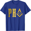 PHA Prince Hall Mason Freemason Masonic Square & Compass T-Shirt - FUKAMASONIC