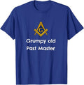 Grumpy old Past Master Funny Freemason symbol masonic lodge T-Shirt - FUKAMASONIC