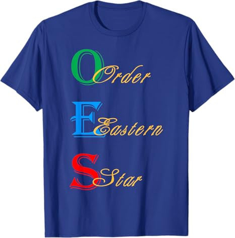 OES Words Sister Brother Beautiful Order of the Eastern Star T-Shirt - FUKAMASONIC