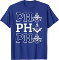 PHA Prince Hall Affiliated Masonic Square & Compass Freemason T-Shirt - FUKAMASONIC