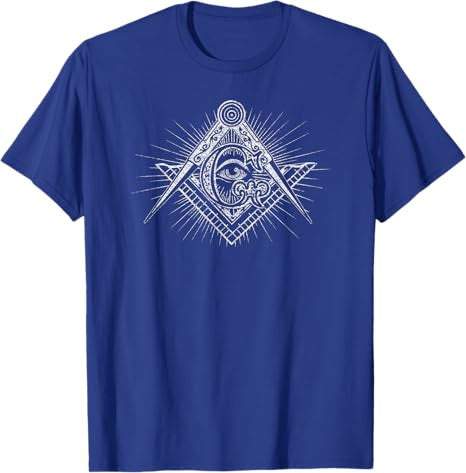 MASONIC SQUARE AND COMPASS FREEMASON ALL SEEING EYE T-Shirt - FUKAMASONIC